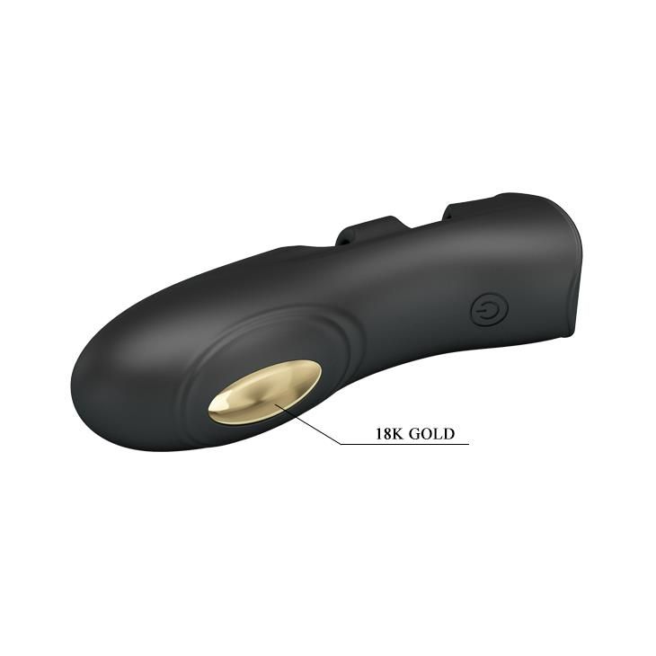 Wibrująca nasadka na palec Pretty Love Pegasus, 10.5 cm (czarny)