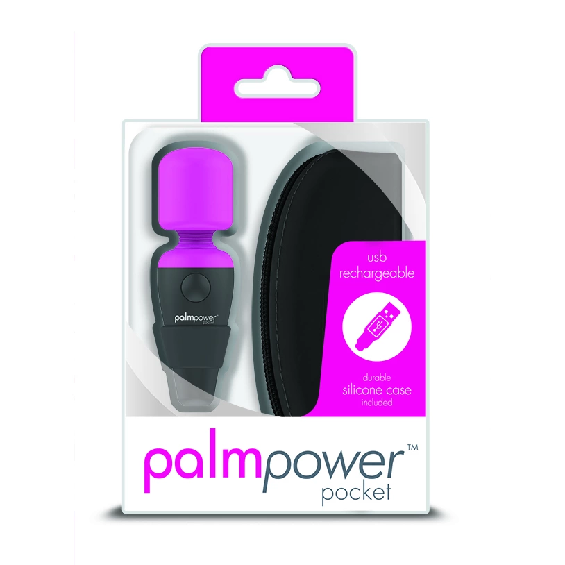 Мини-вибратор PalmPower Pocket Wand Massager, 9 см (черный)