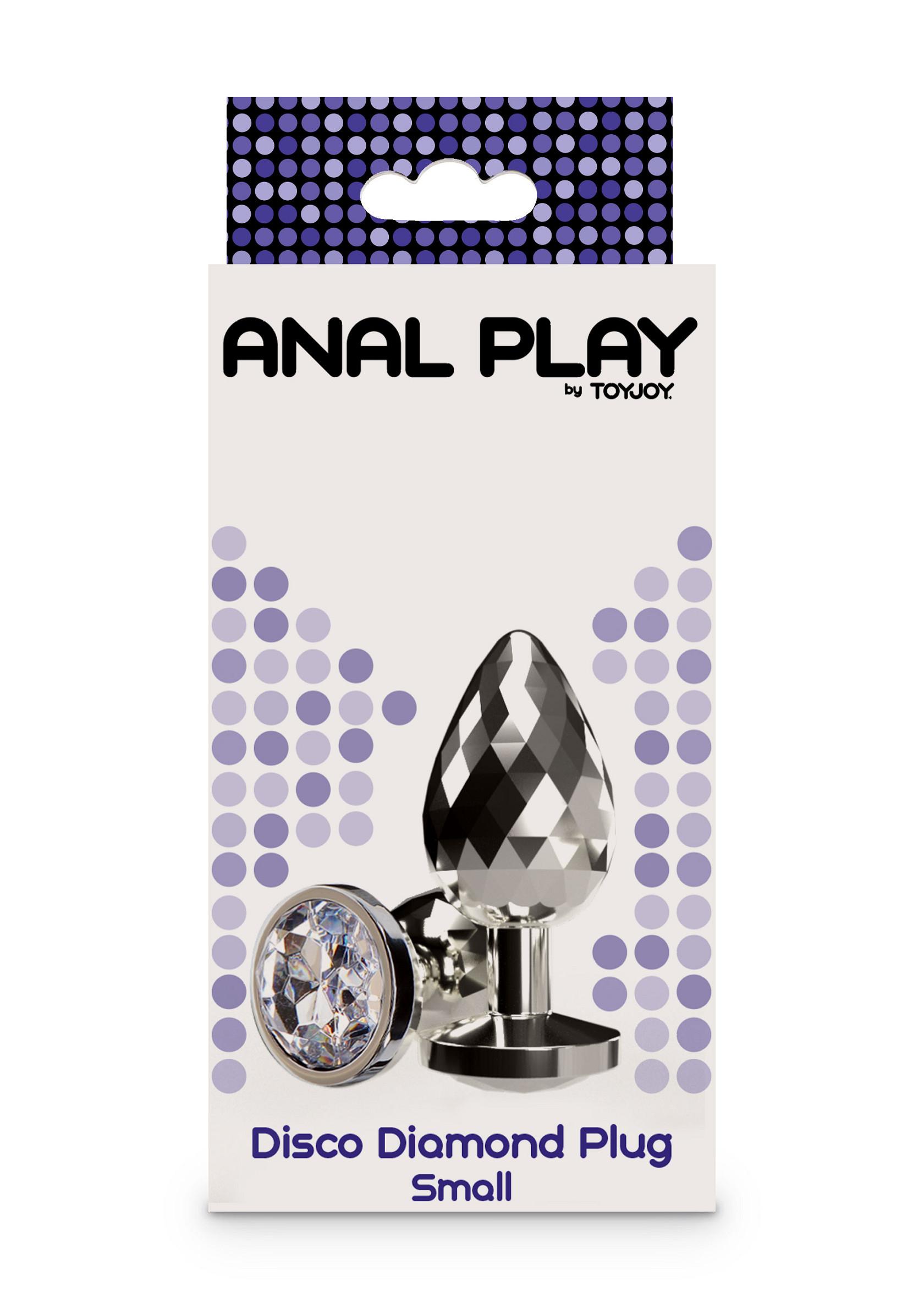 Korek analny Anal Play Disco Diamond Plug Small, 7,5 cm (srebrny)