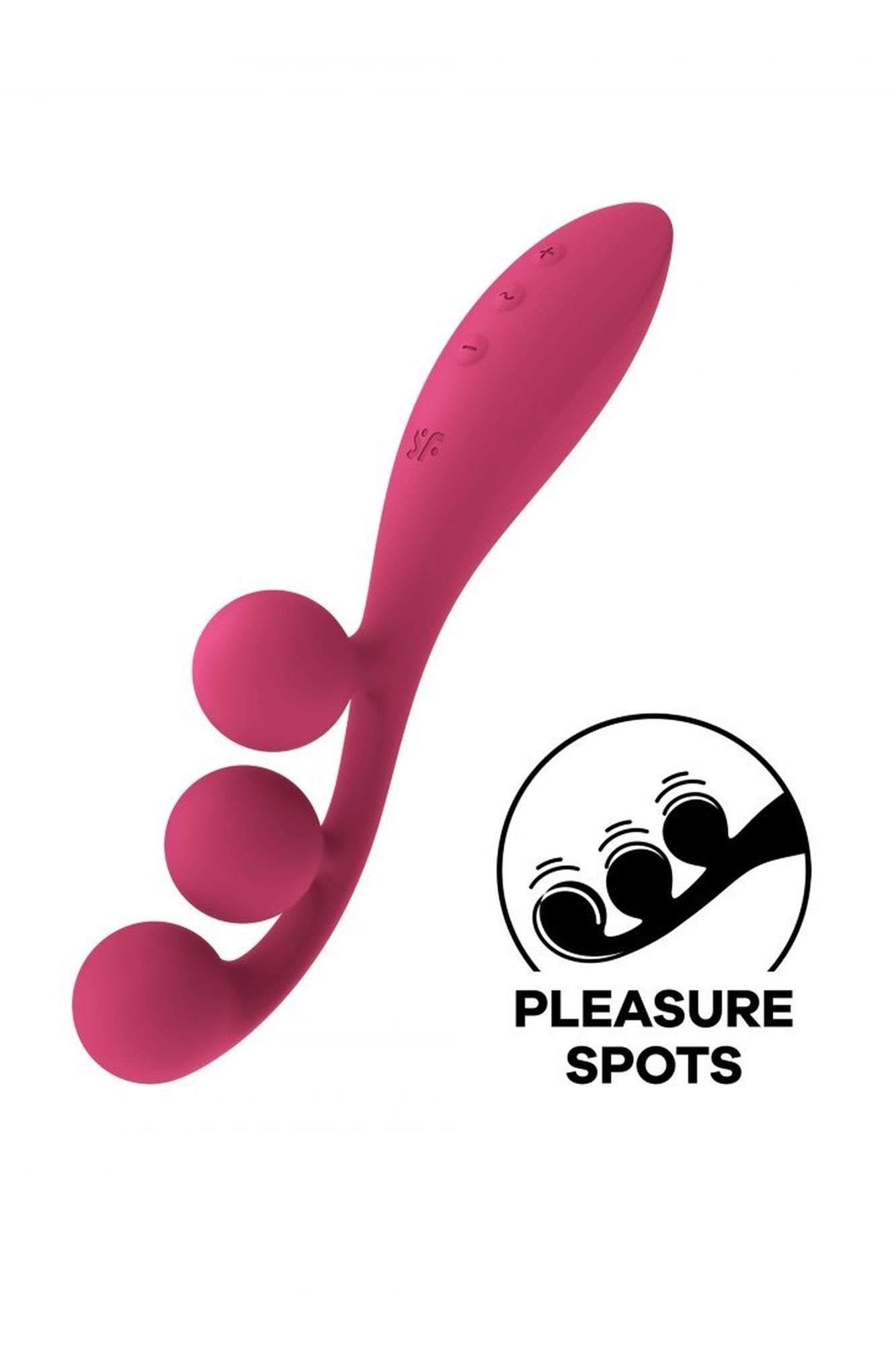 Вібратор Satisfyer Tri Ball 1, 20.5 см (рожевий)