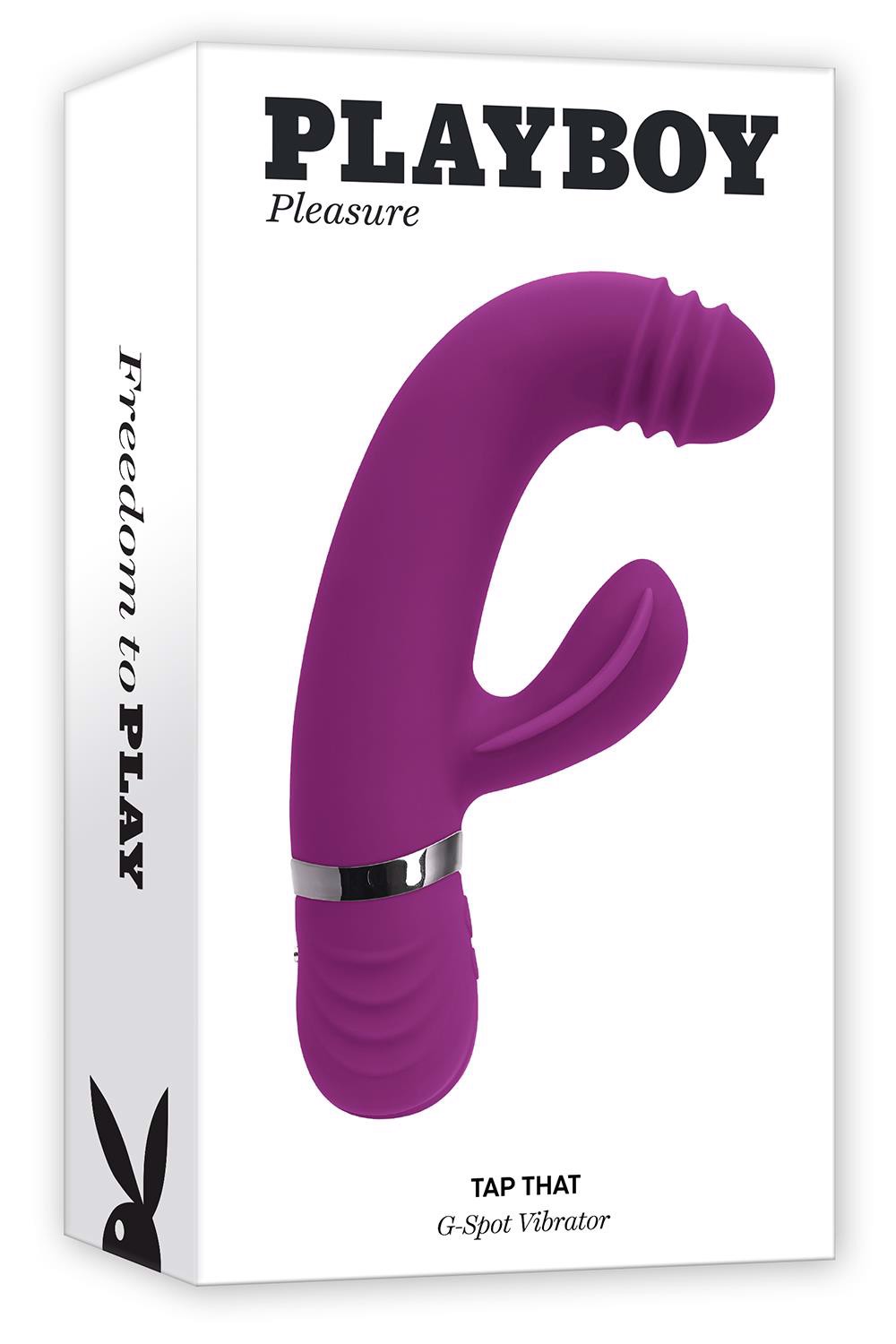 Вибратор Playboy Pleasure Tap That, 16.5 см (фиолетовый)