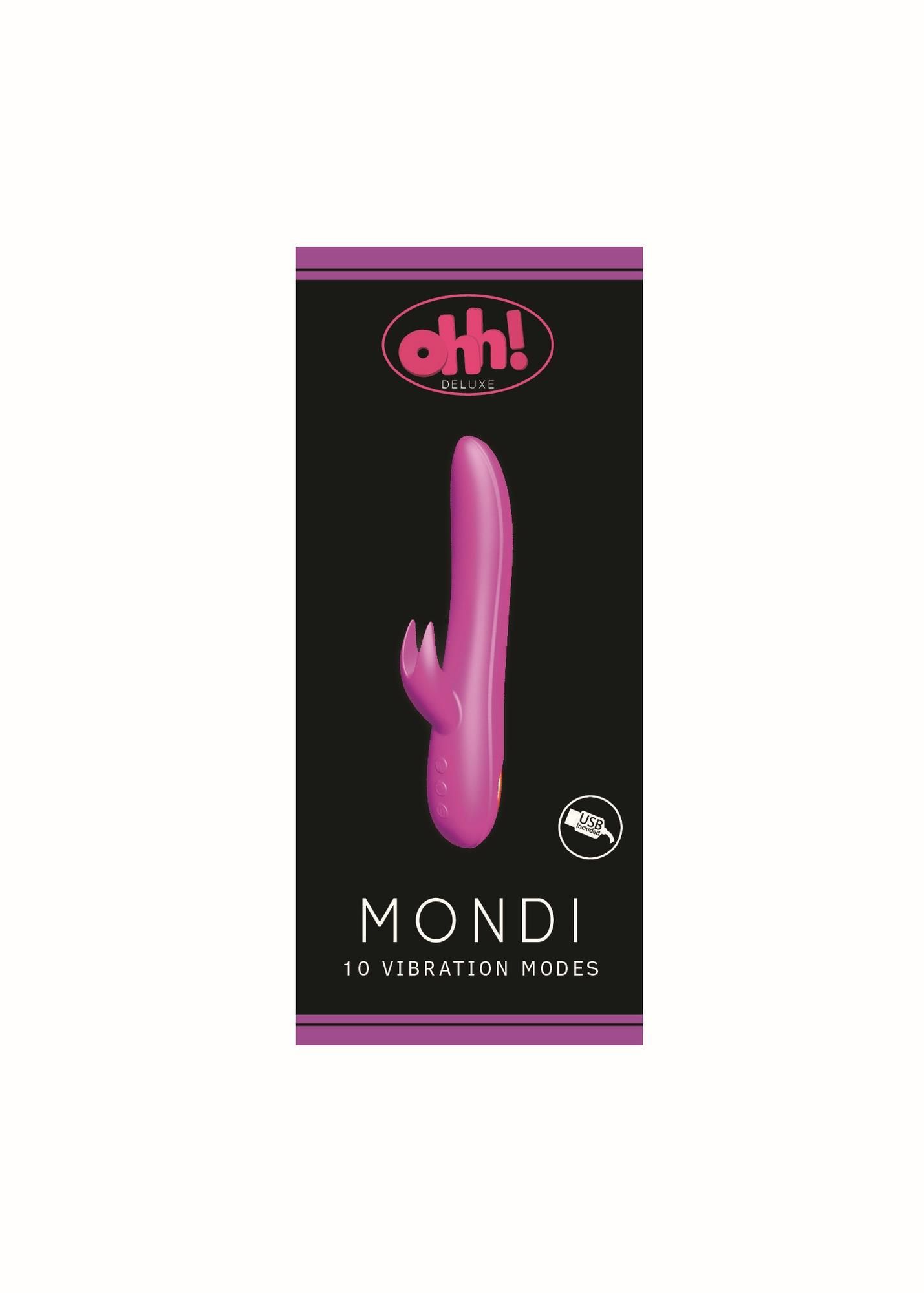 Вибратор-кролик Ohh Mondi, 20.8 см (фиолетовый)