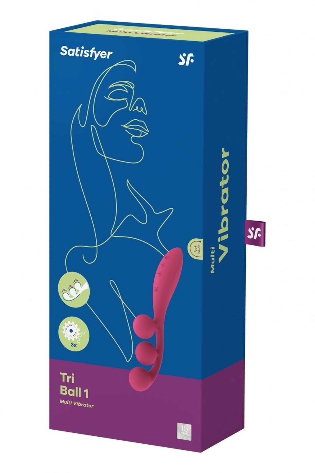 Вібратор Satisfyer Tri Ball 1, 20.5 см (рожевий)