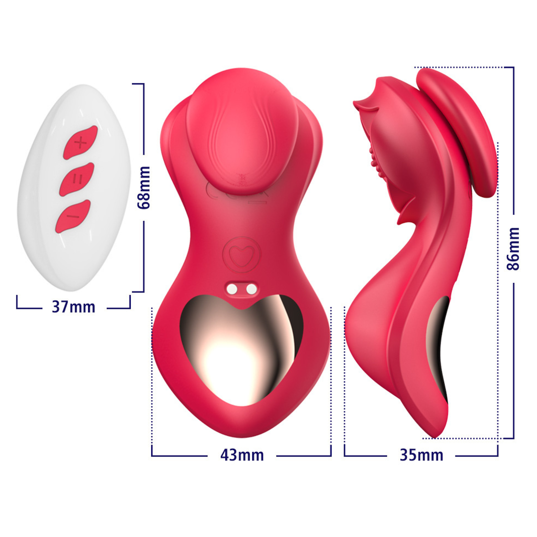 Вибратор Erospace Sweet Play A1, 8,6 см (красный)