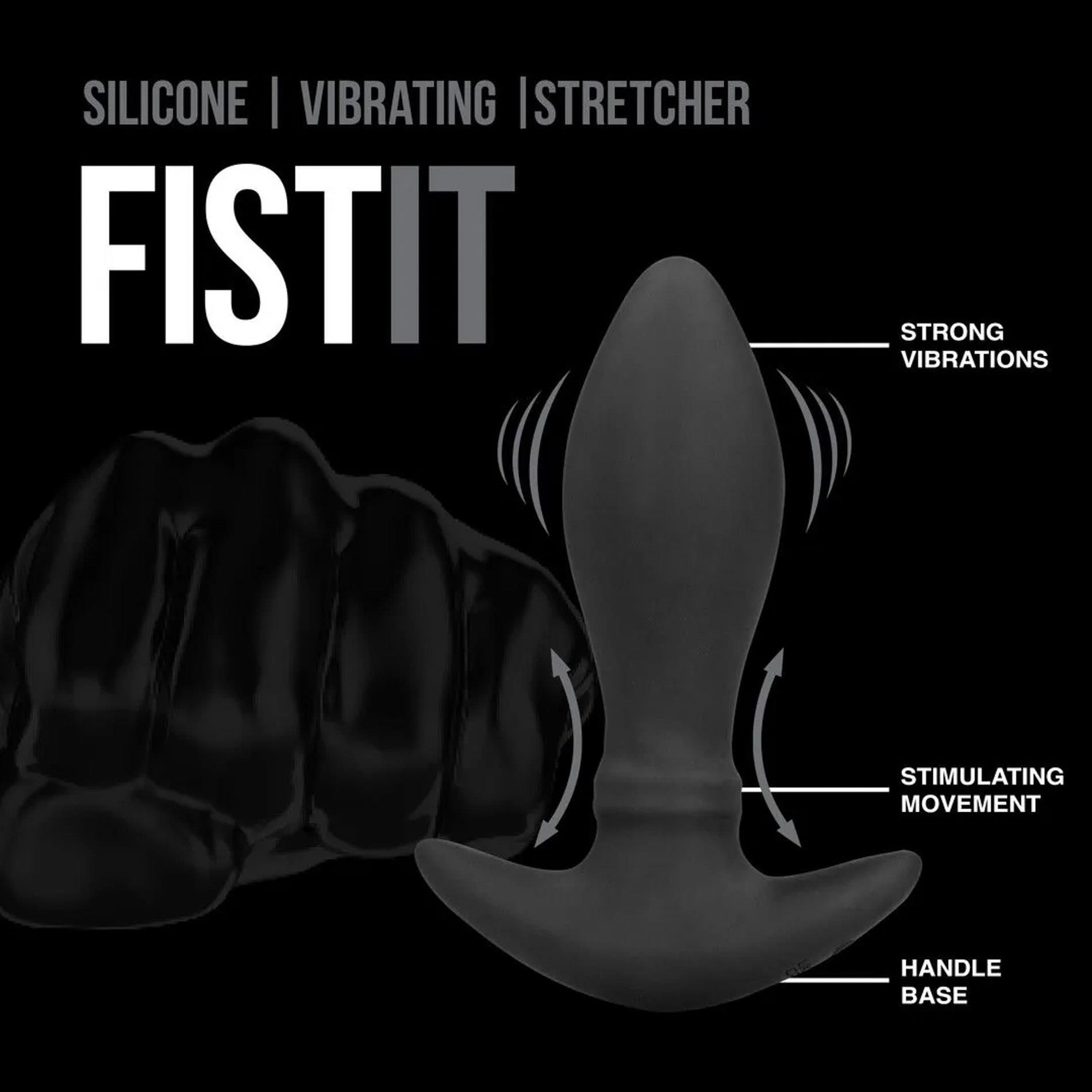 Анальная пробка Fist It The Ass, 12.5 см (черный)