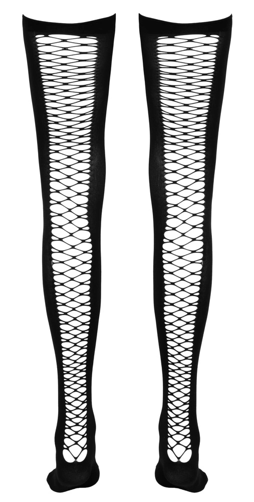 Чулки Cottelli Legwear Thigh-high, M/L (черный)