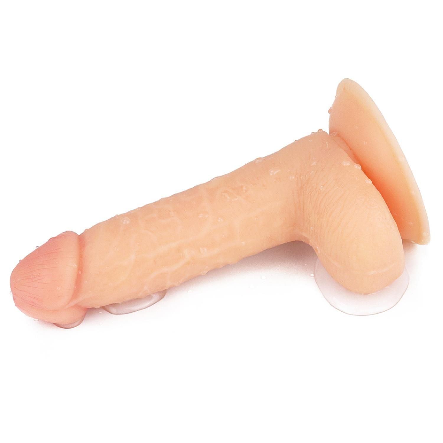 Фаллоимитатор LoveToy The Ultra Soft Dude Flesh, 18 см (телесный)