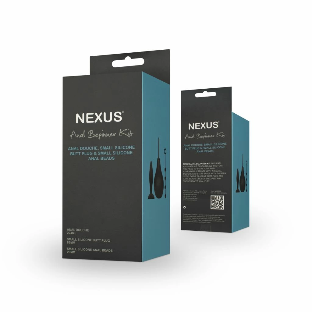 Набор анальных игрушек Nexus Anal Beginner Kit, 3 шт (черный)