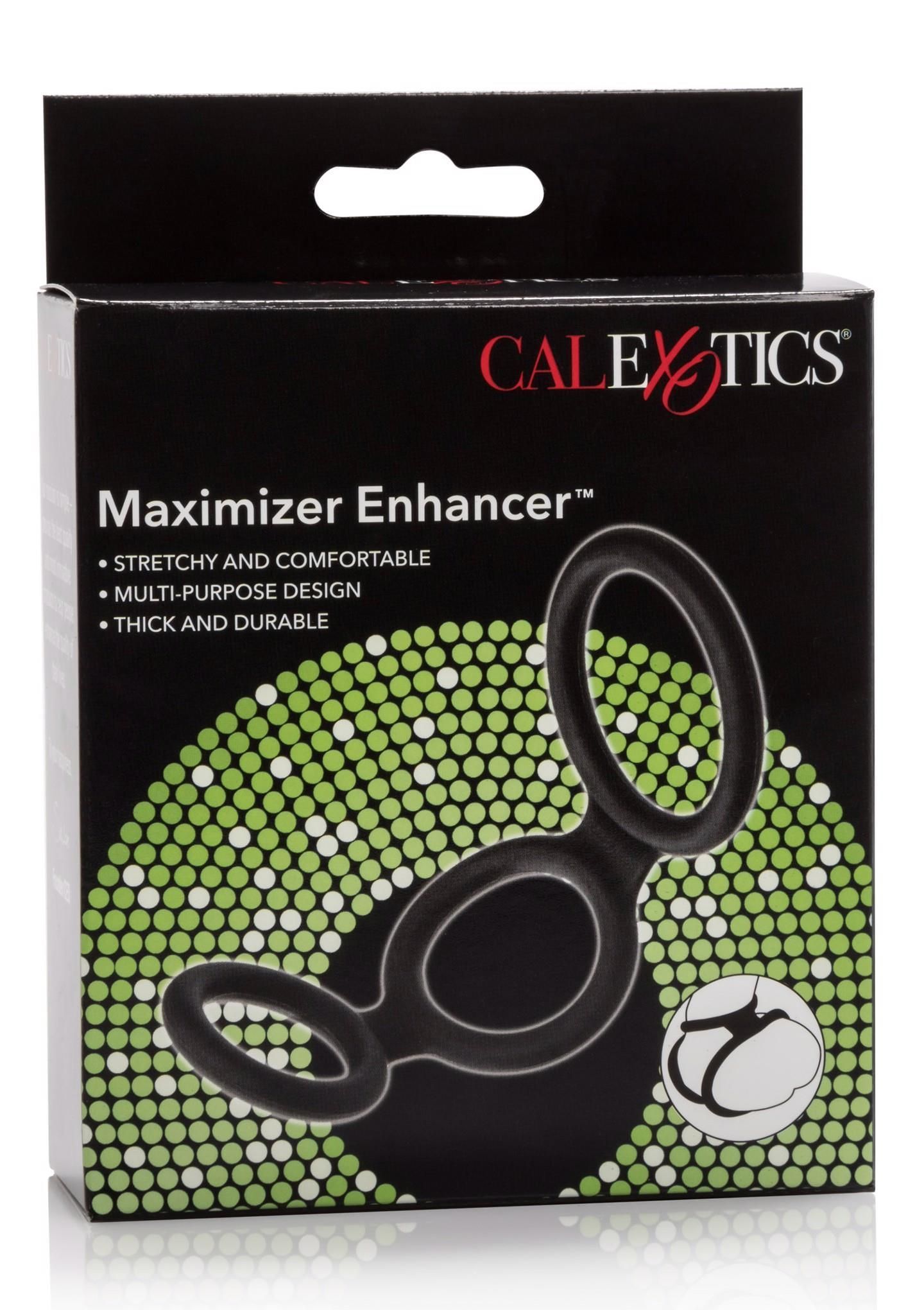 Эрекционное кольцо Calexotics Maximizer Enhancer, 18 см (черный)
