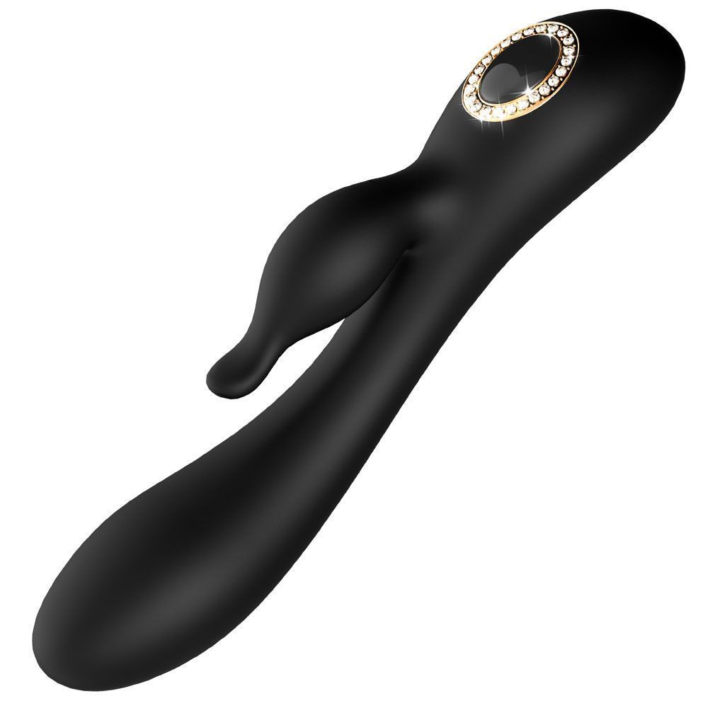 Вибратор-кролик Dream Toys Prestige Alexia, 20 см (черный)