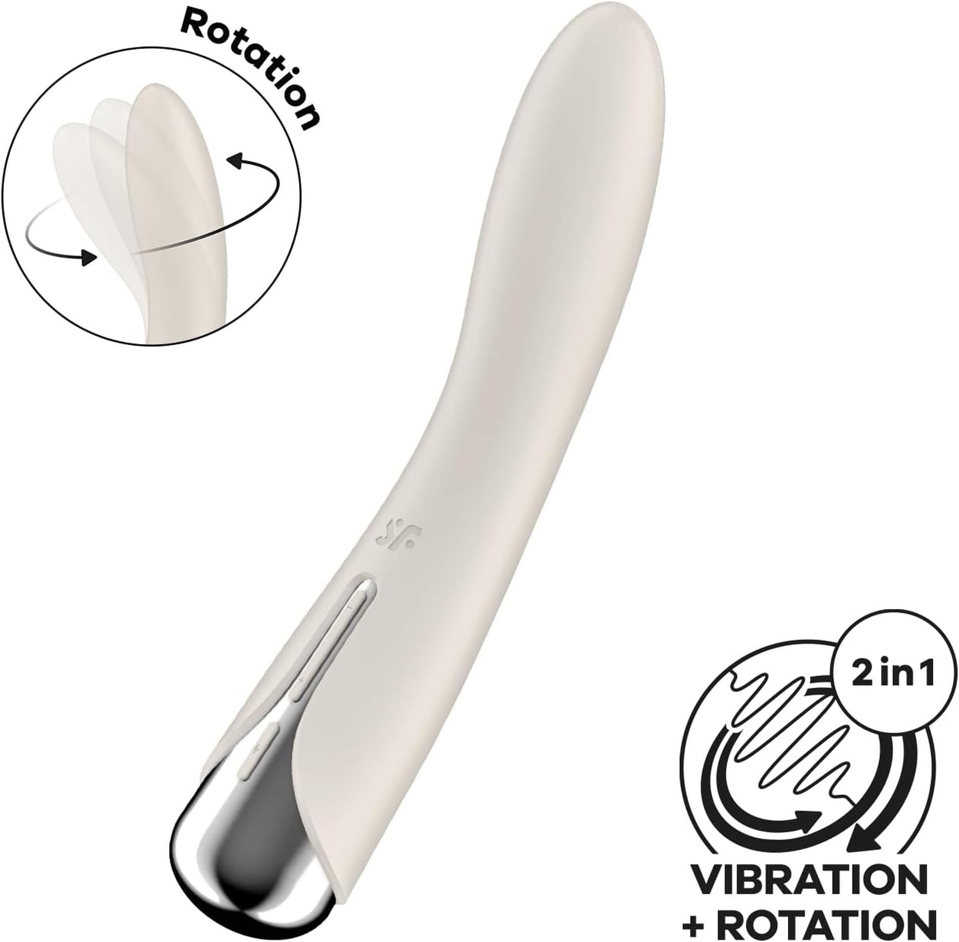 Вибратор Satisfyer Spinning Vibe 1, 17,5 см (белый)