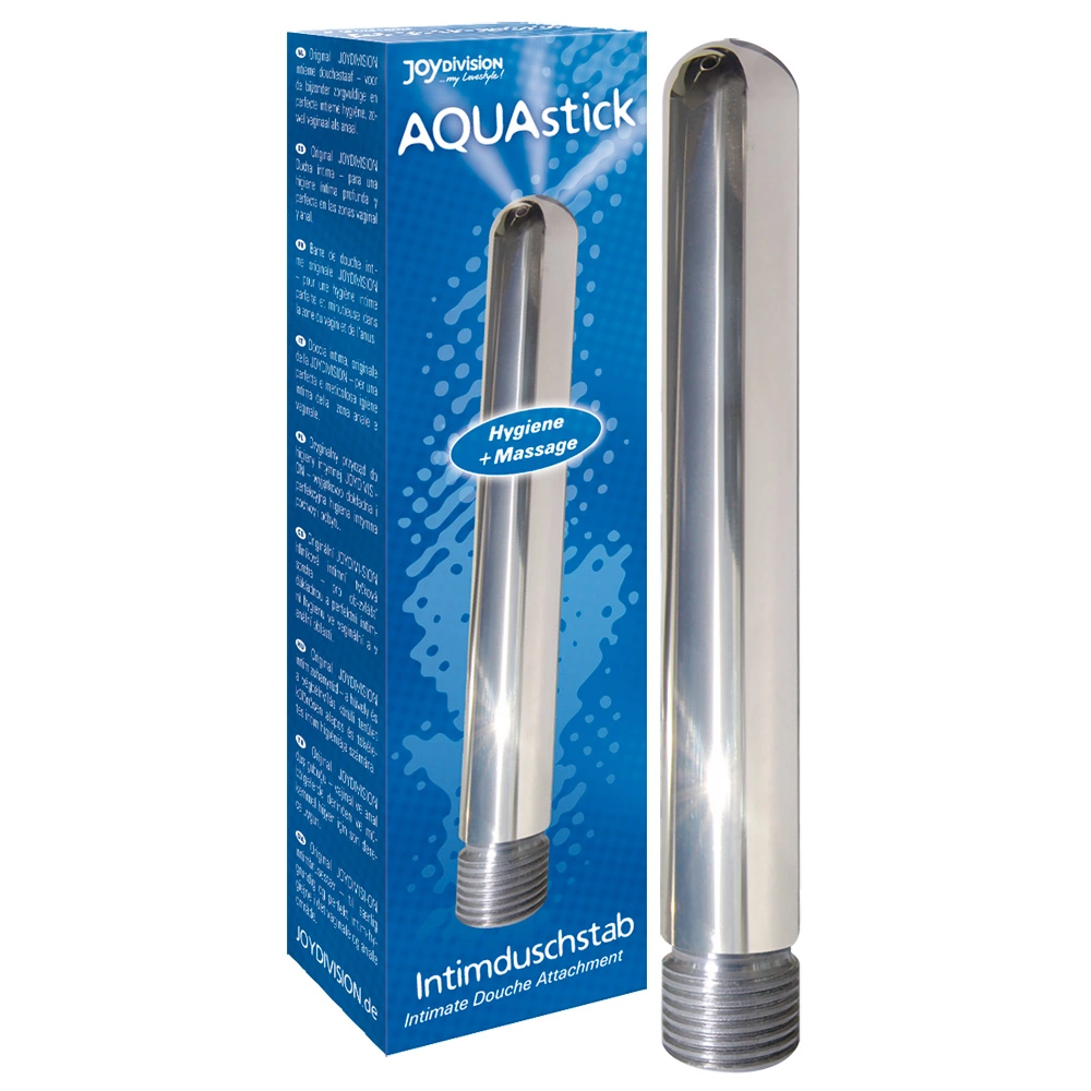 Анальный душ JoyDivision Aqua Stick, 15 см (серебристый)