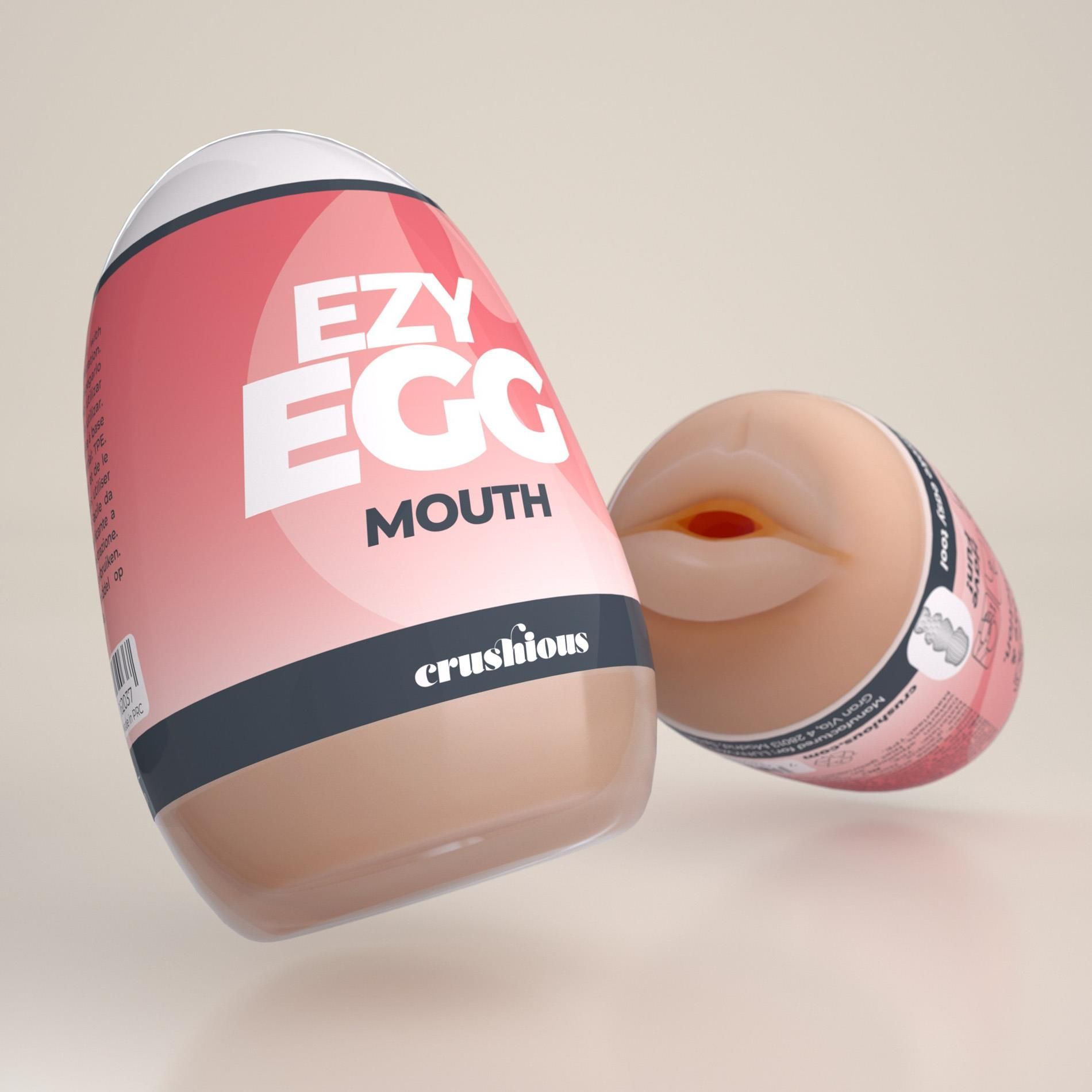 Мастурбатор яйцо Crushious Ezy Egg Mouth (телесный)
