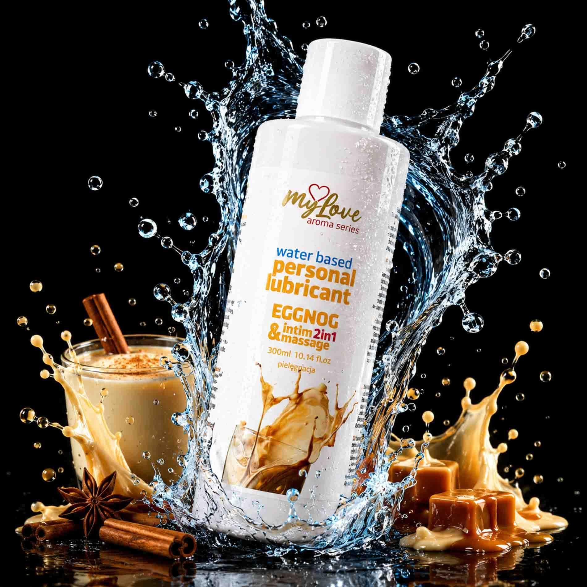 Лубрикант MyLove Aroma Series Intim&Massage 2in1 Eggnog, 300 мл