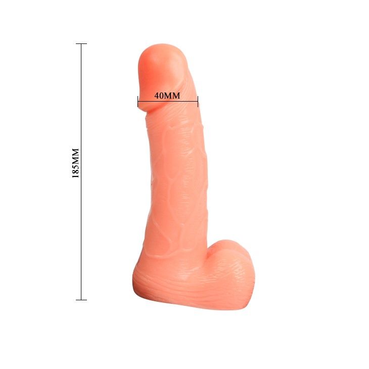 Страпон Baile Ultra Passionate Harness Sensual Comfort, 18,5 см (телесный)