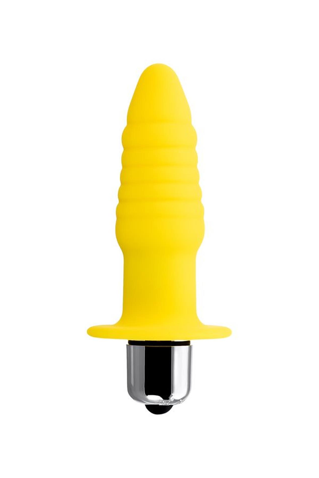 Korek analny ToDo Anal Vibro Plug Lancy, 11 cm (żółty)