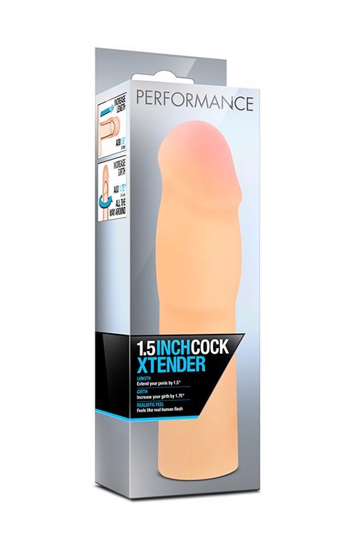 Насадка на пенис Perfomance 1.5inch Cock Xtender, 17.2 см (телесный)