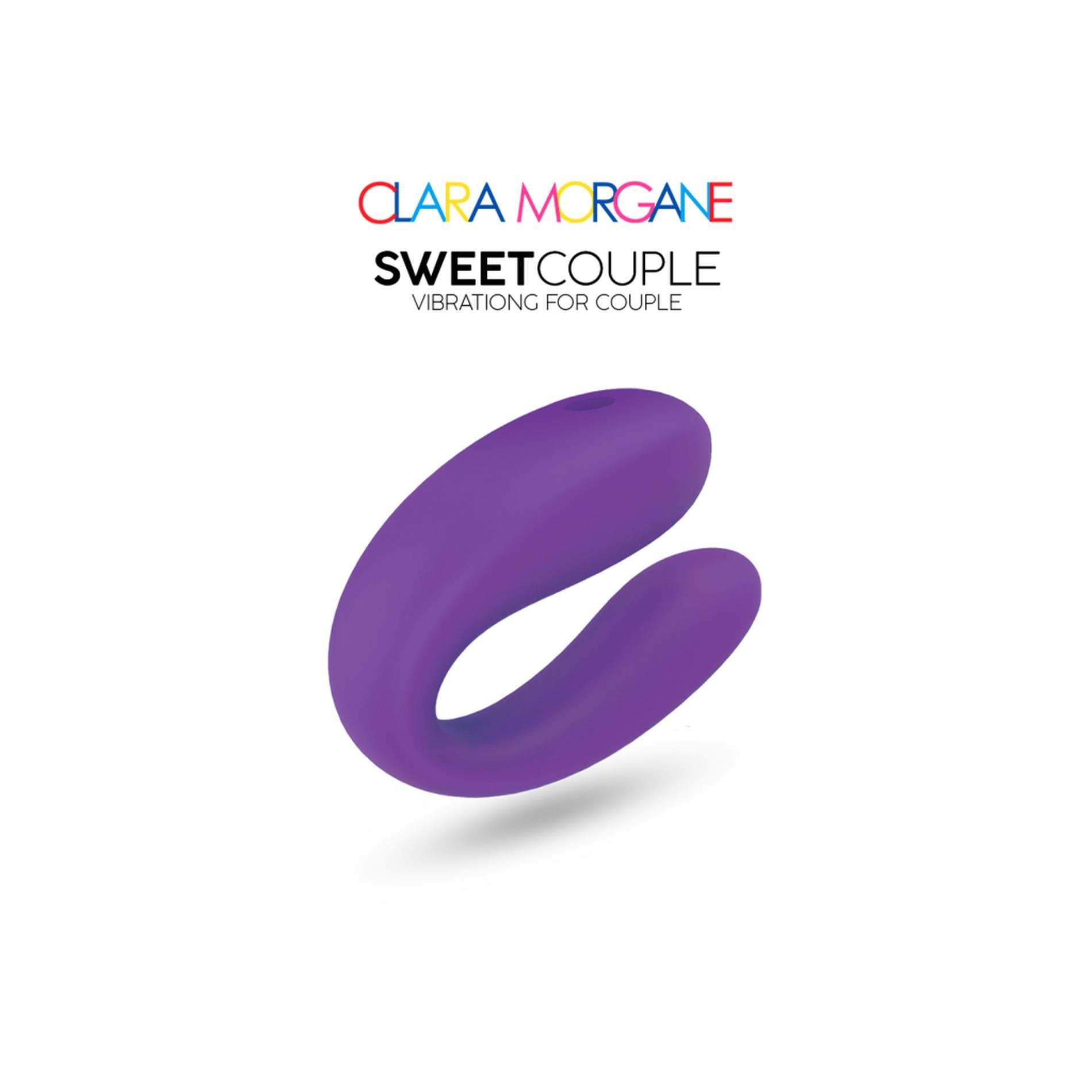 Вибратор Clara Morgane Sweet Couple, 6.8 см (фиолетовый)