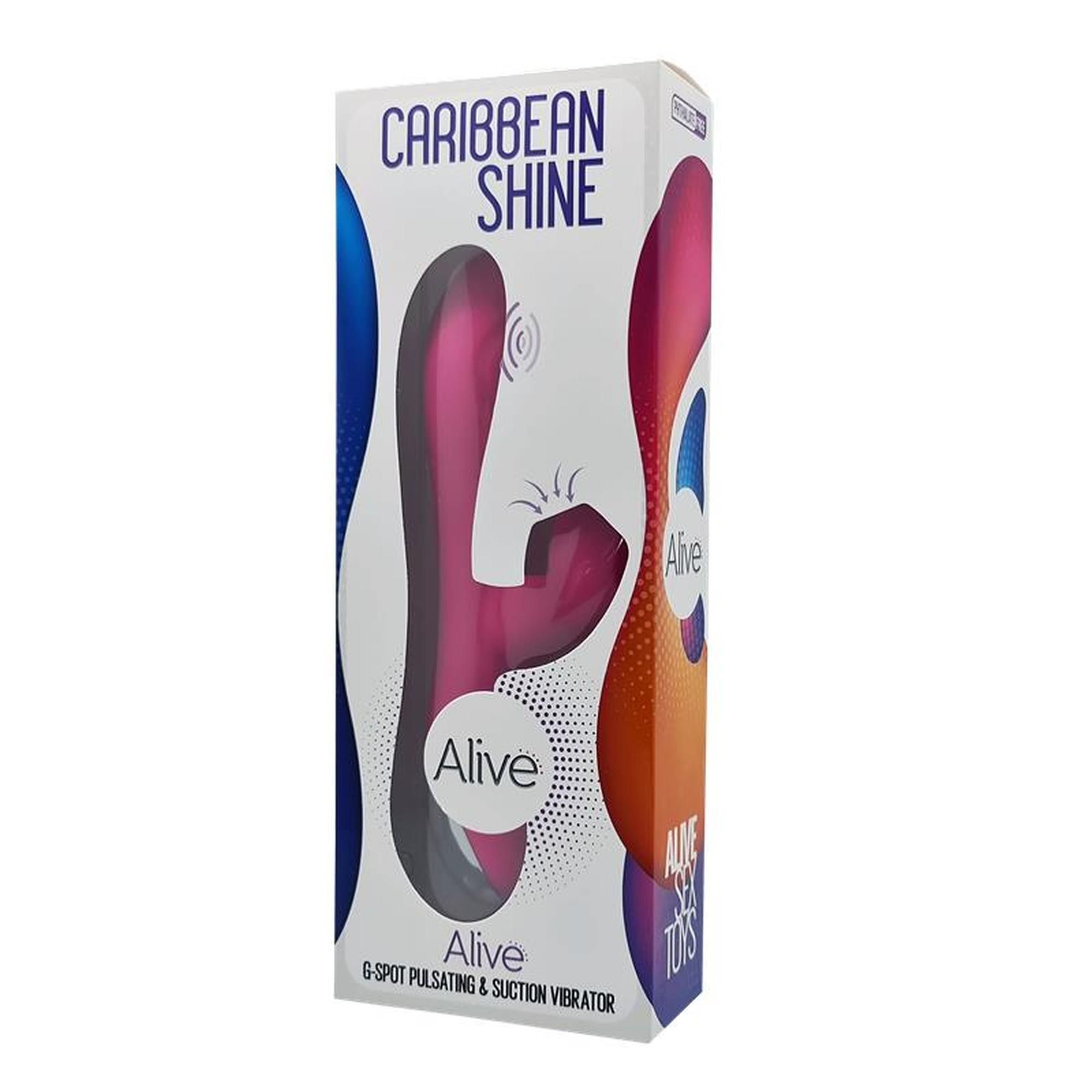 Вибратор-кролик Alive Caribbean Shine Magenta, 21 см (розовый)