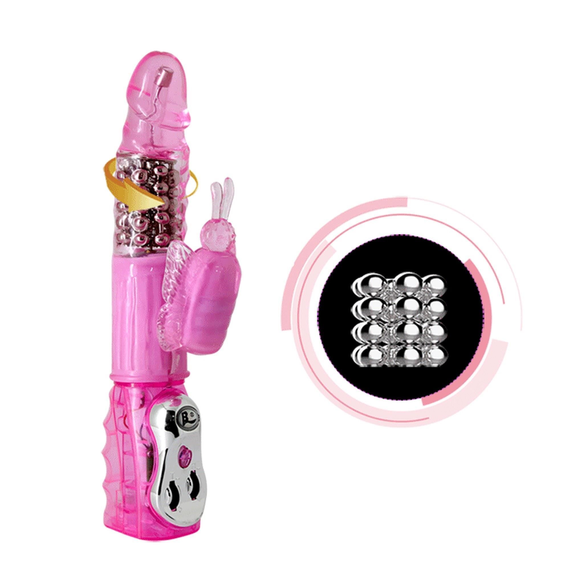 Вибратор-кролик Baile Deluxe Dream Lover, 25.5 см (розовый)