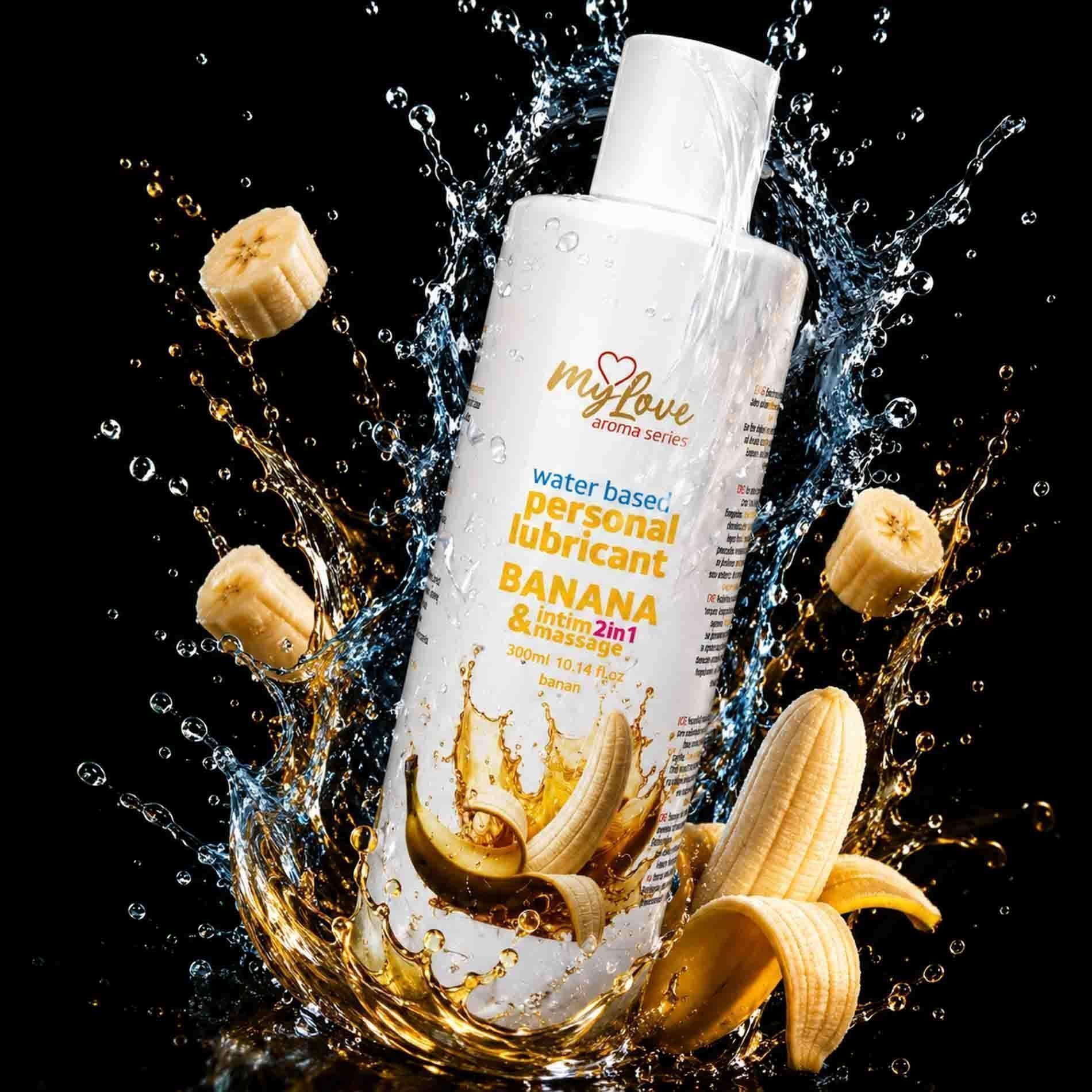 Лубрикант MyLove Aroma Series Intim&Massage 2in1 Banana, 300 мл