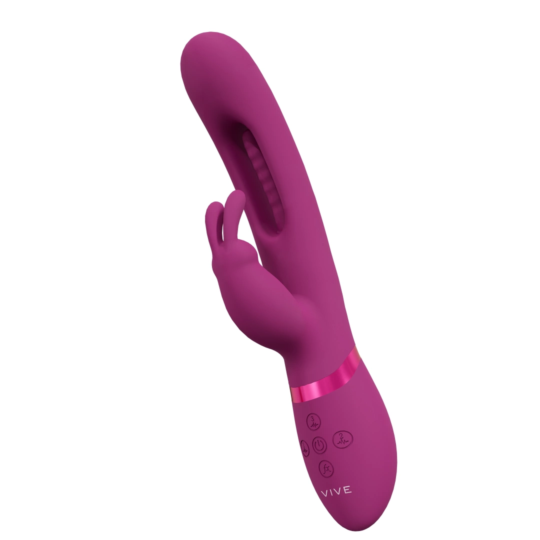 Вибратор-кролик Vive Mika G-Spot, 23.2 см (розовый)
