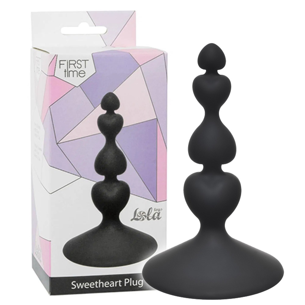 Korek analny Lola Games Sweetheart Plug, 10 cm (czarny)