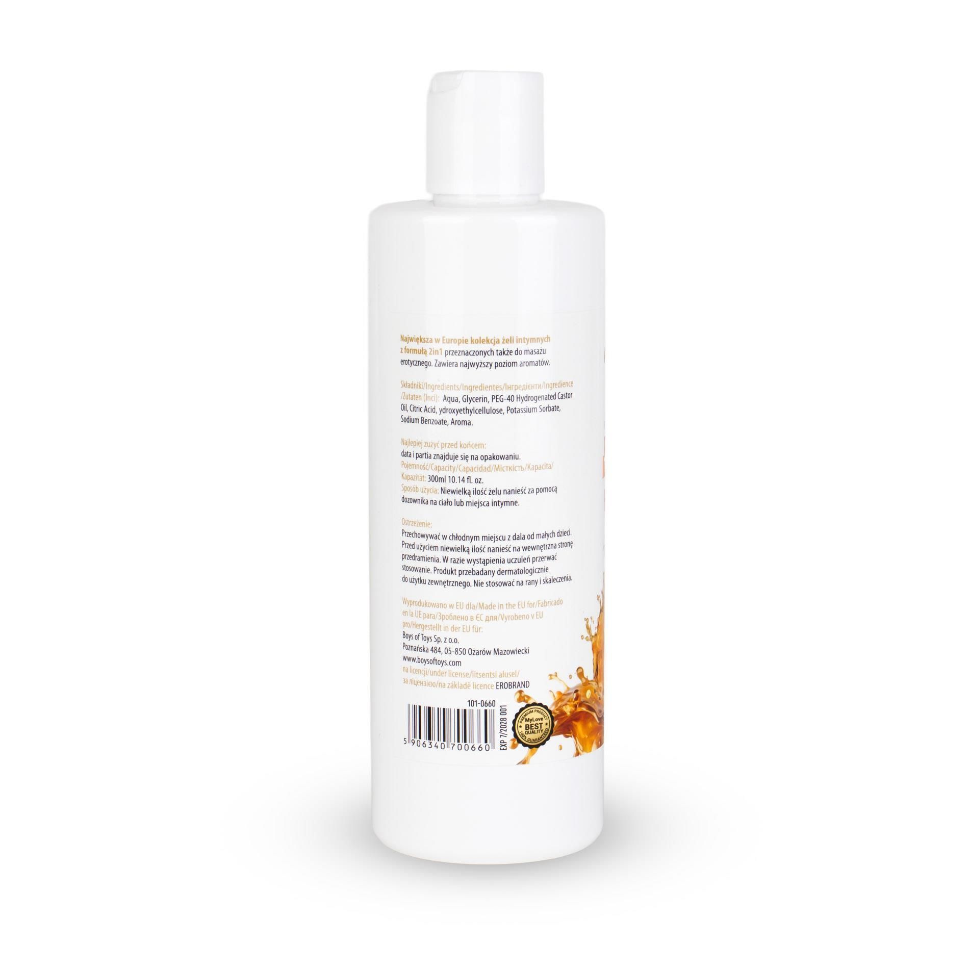 Lubrykant MyLove Aroma Series Intim&Massage 2in1 Honey, 300 ml