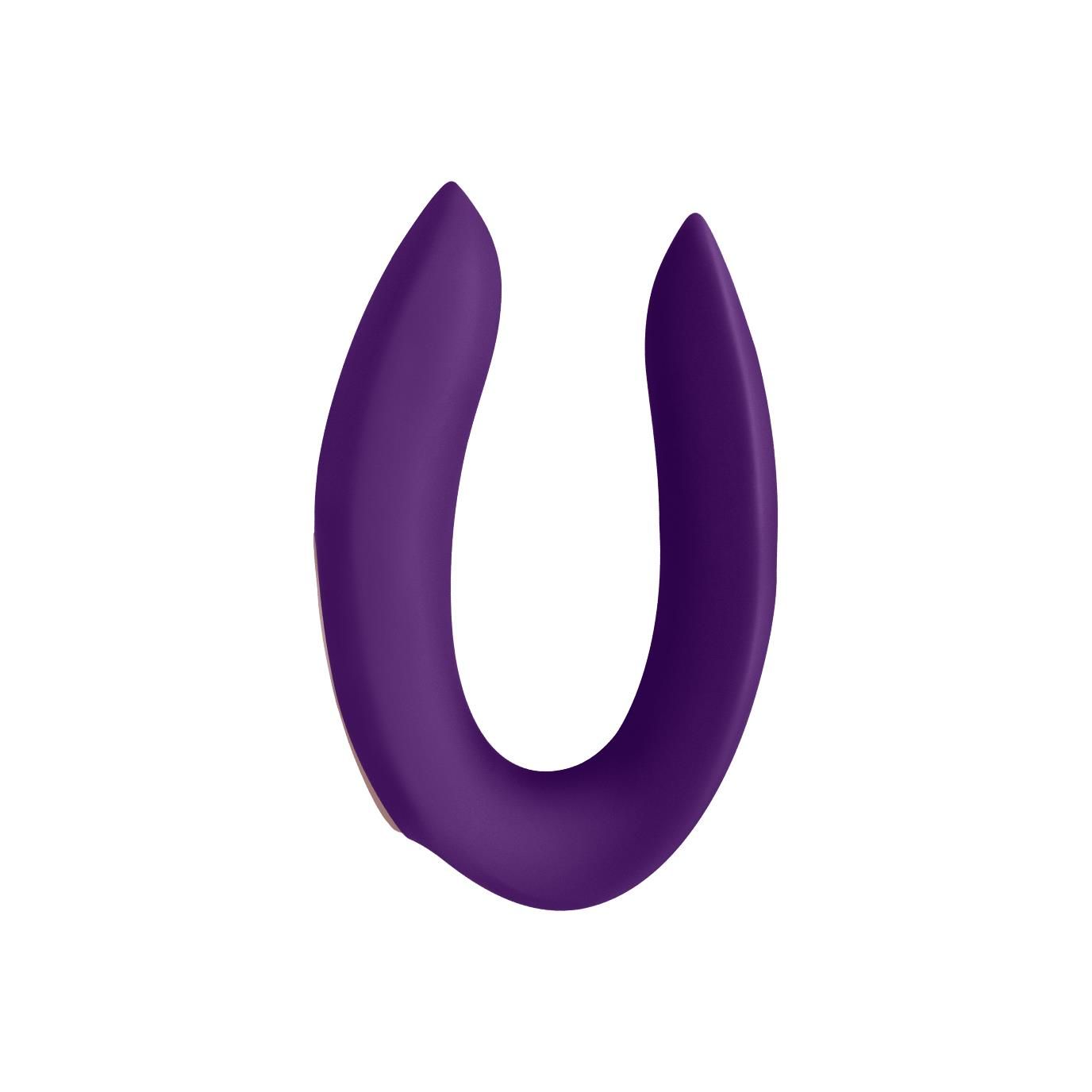 Wibrator Satisfyer Double Plus Remote, 9 cm (fioletowy)