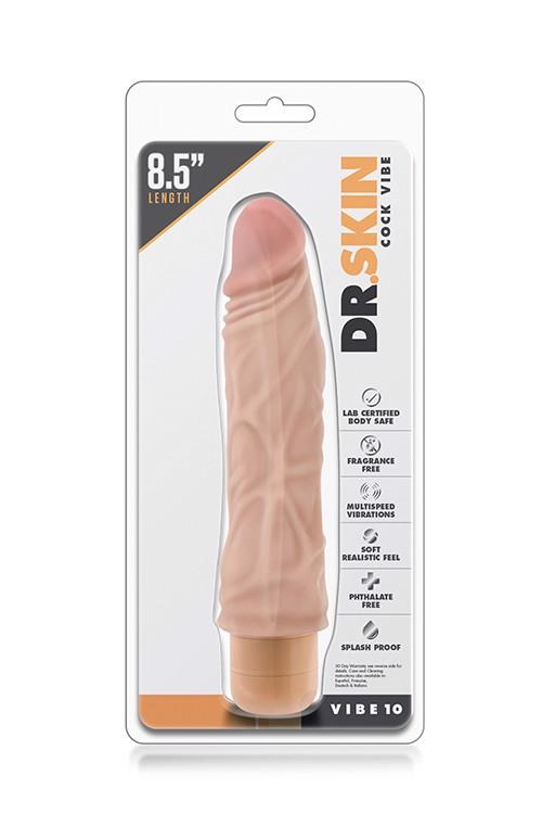 Вибратор Mr. Skin Cock Vibe 10, 21.5 см (телесный)