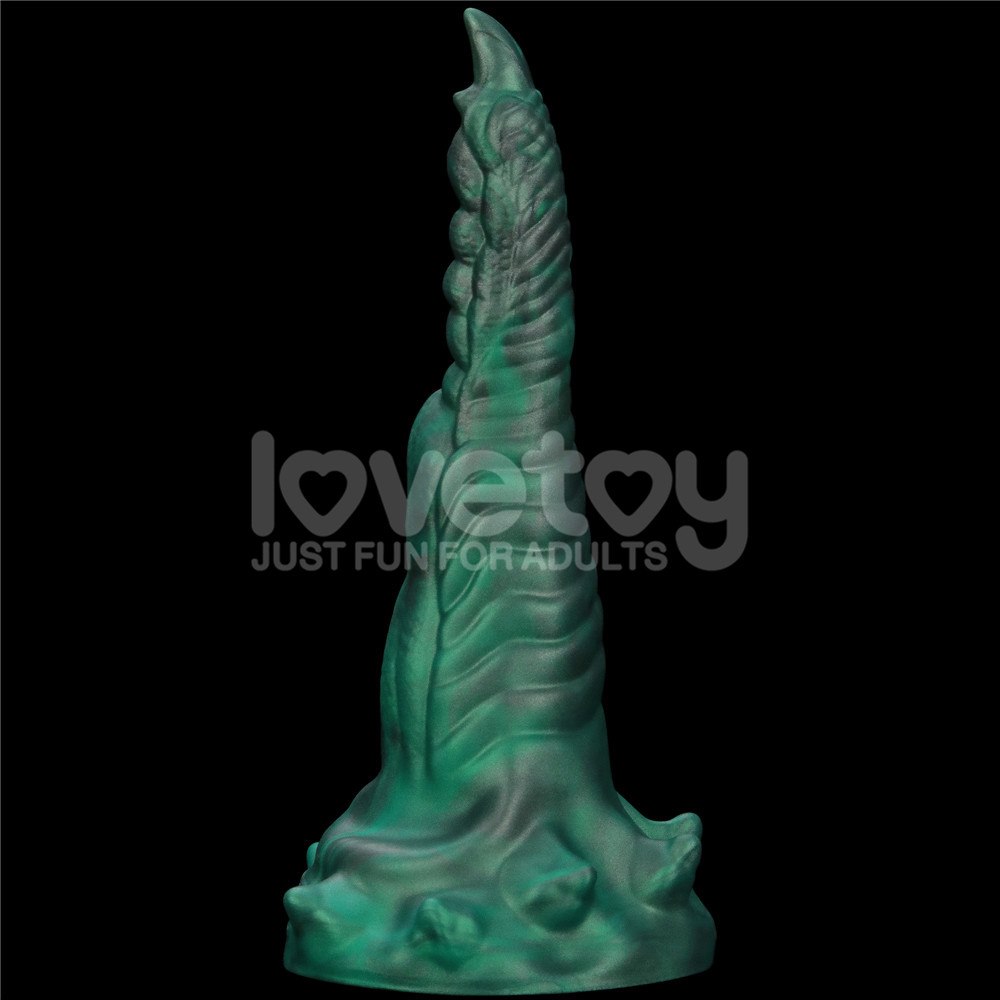 Вибратор Double-Claw Savage Charm, 19.4 см (зеленый)