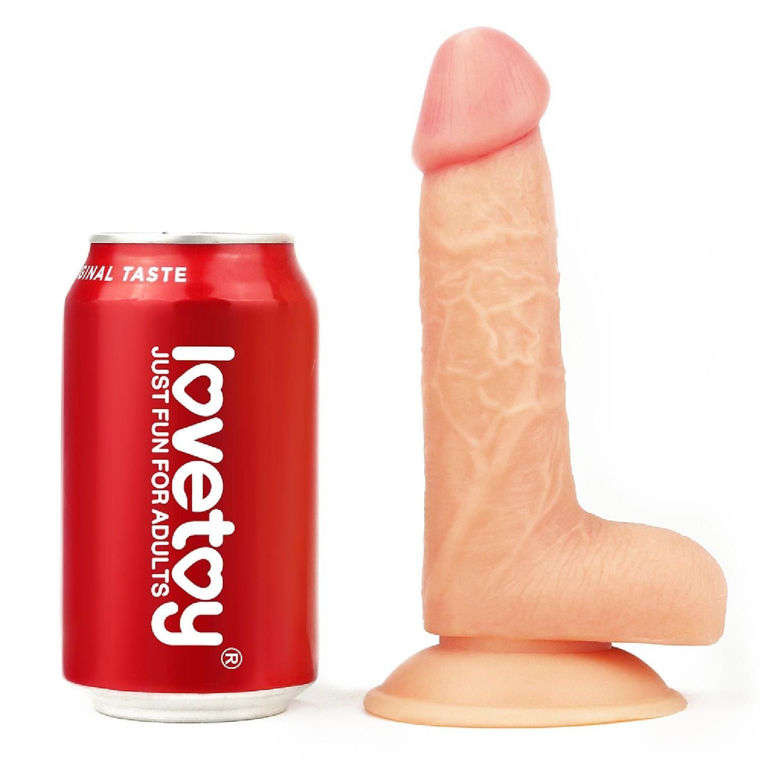 Фаллоимитатор LoveToy The Ultra Soft Dude Flesh, 18 см (телесный)