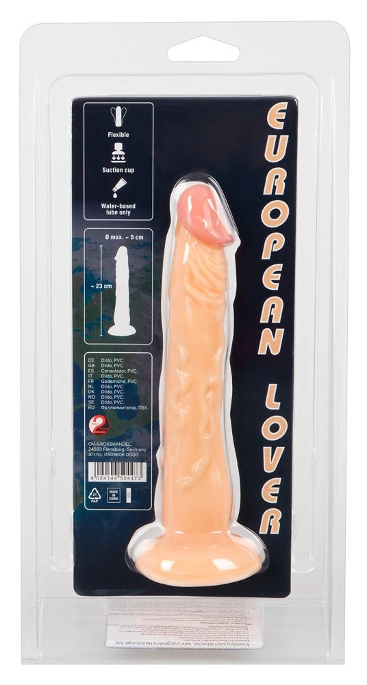 Фаллоимитатор European Lover Small, 17 см (телесный)