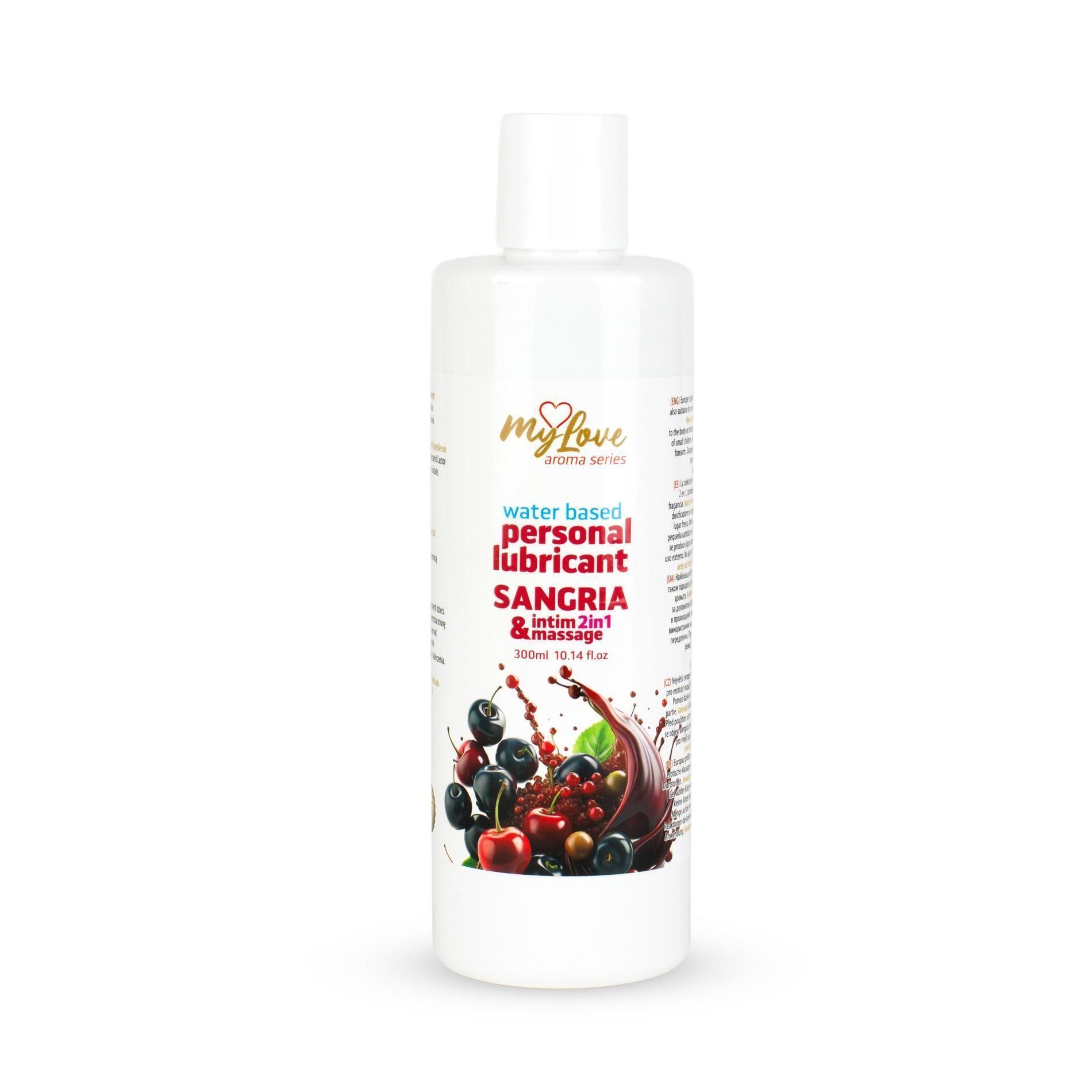 Lubrykant MyLove Aroma Series Intim&Massage 2in1 Sangria, 300 ml