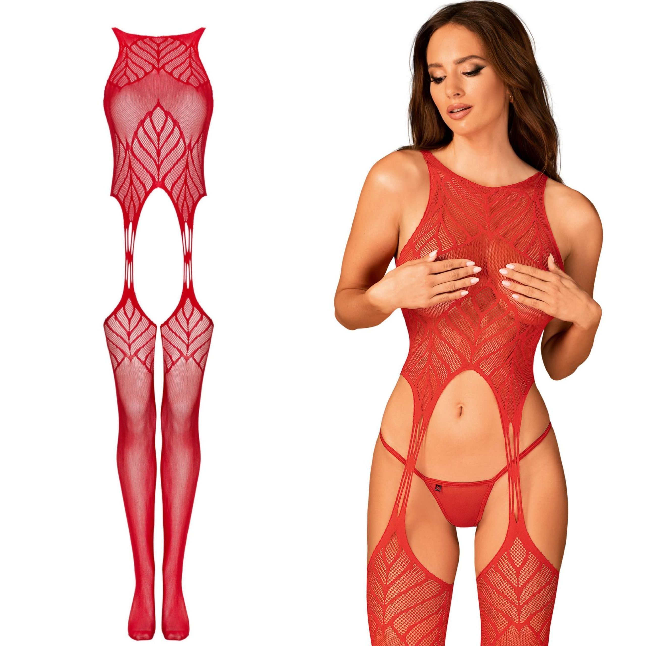 Бодістокінг Obsessive N122, XL/XXL (чорний)
