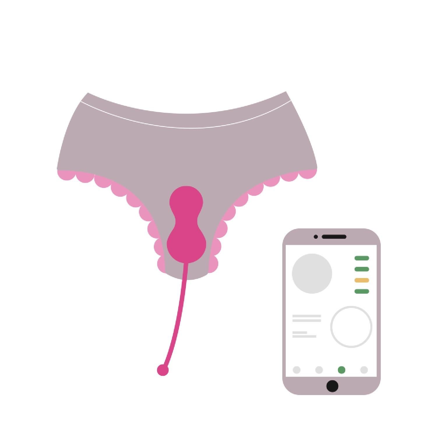 Вагинальные шарики Magic Motion Kegel v2, 8,4 см (розовый)