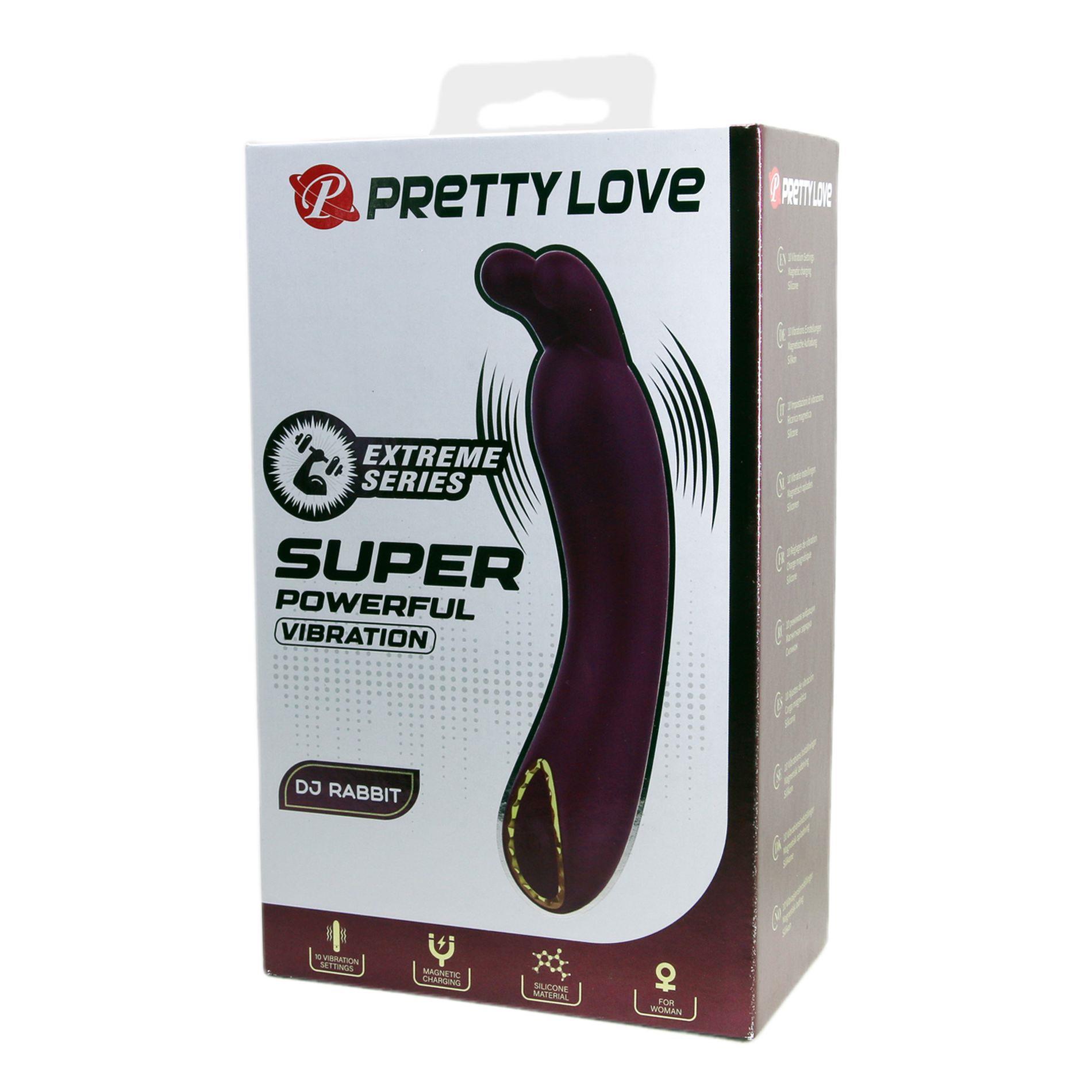 Вибратор Pretty Love DJ Rabbit, 13.9 см (фиолетовый)