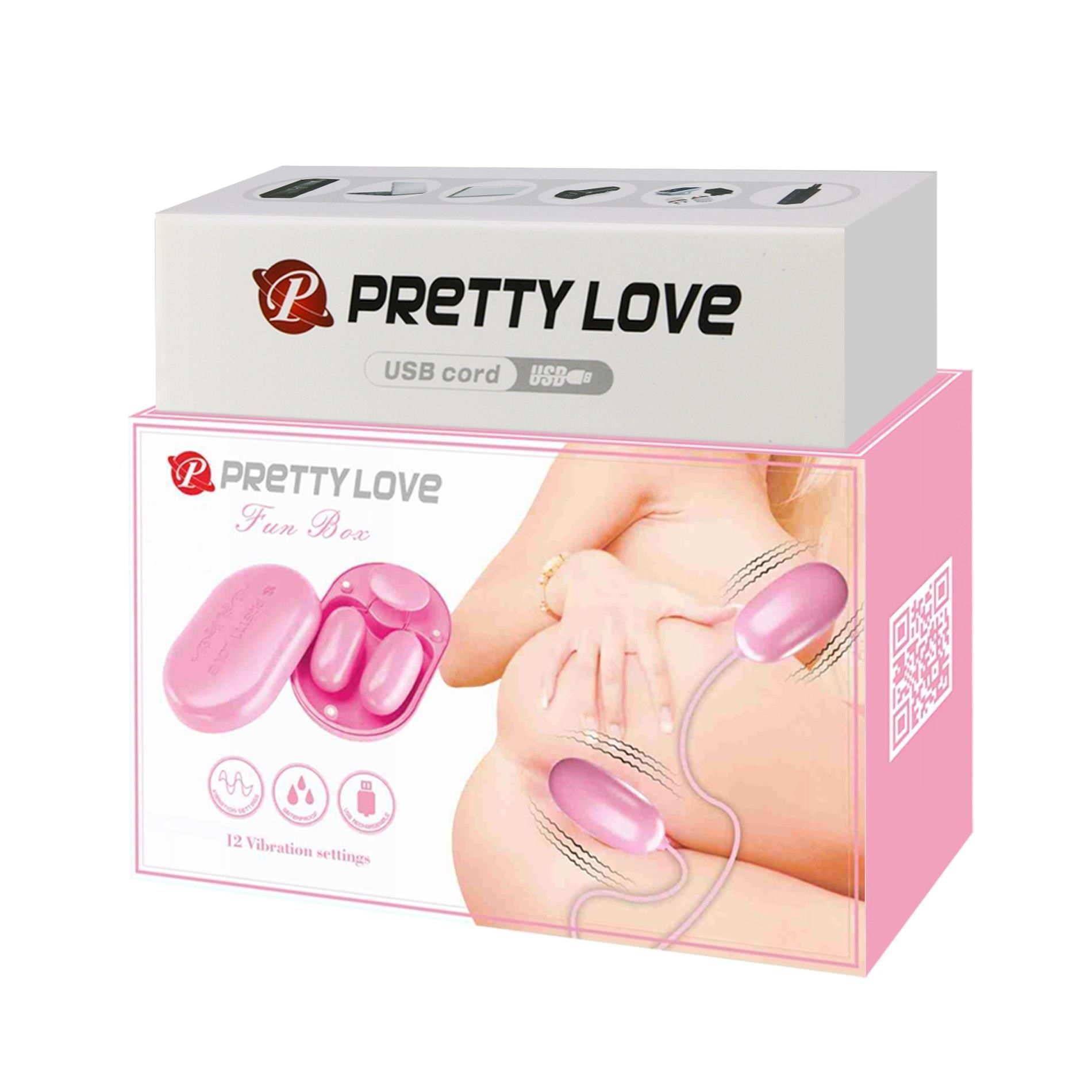 Набір з віброяєць Pretty Love Fun Box (рожевий)