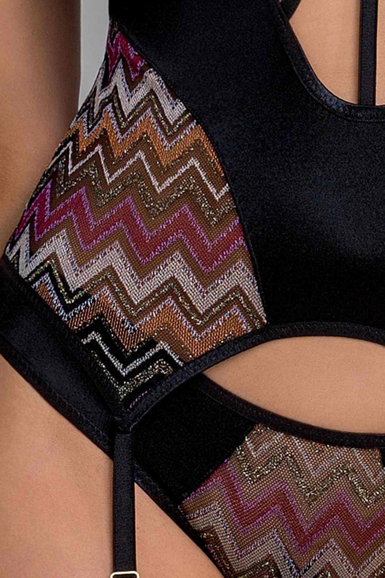 Gorset Casmir Lagerta, S/M (czarny)