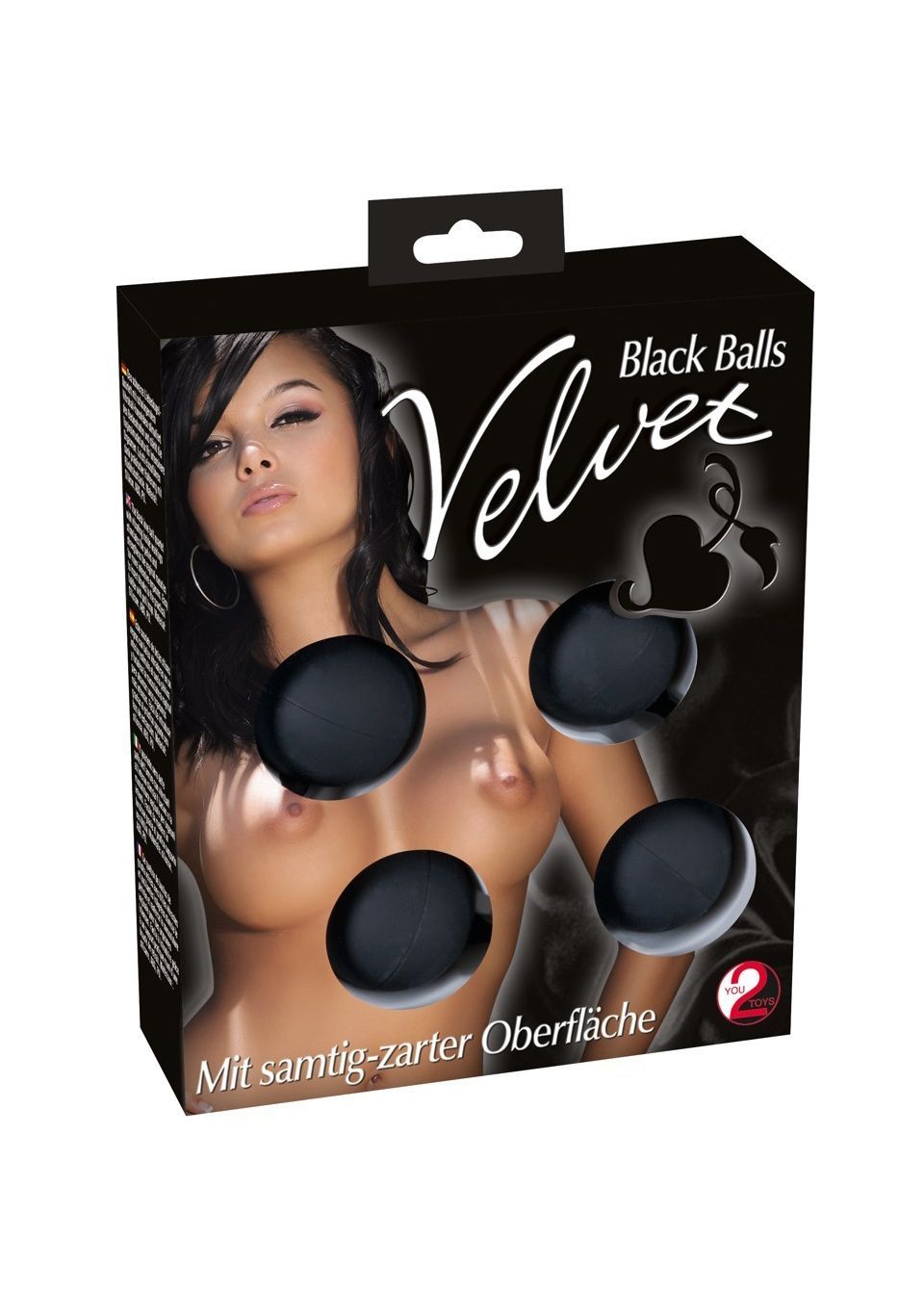 Вагинальные шарики Velvet Black Balls, 23 см (черный)