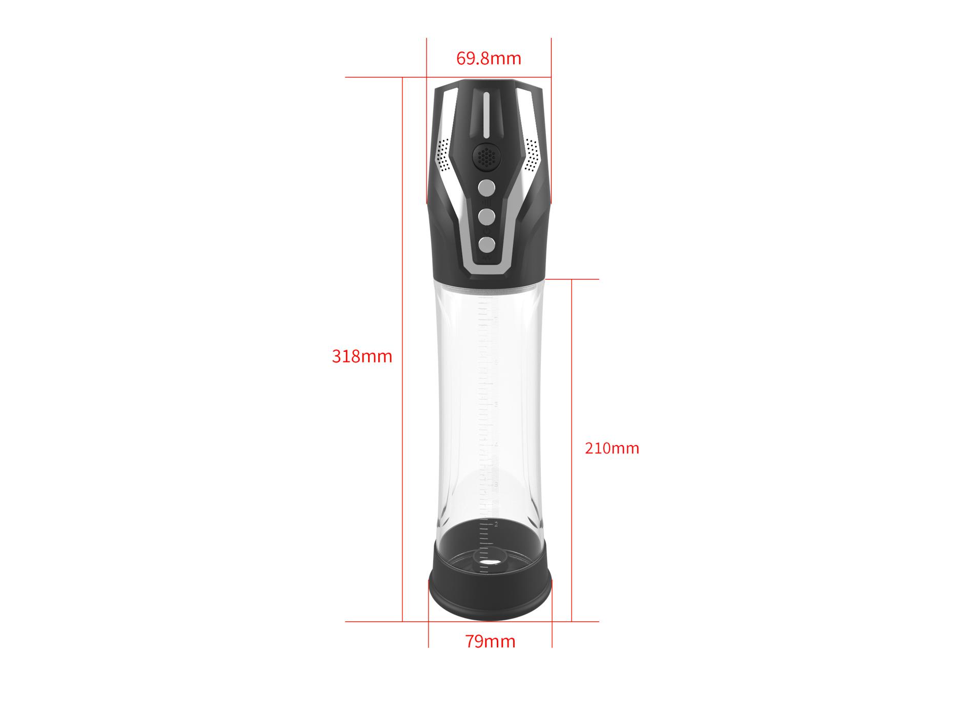 Помпа для пеніса B - Series Power Passion Pump (прозорий)