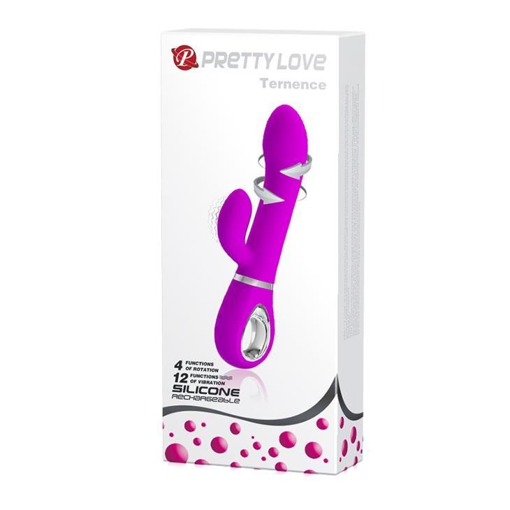 Вибратор-кролик Pretty Love Ternence, 19,6 см (фиолетовый)
