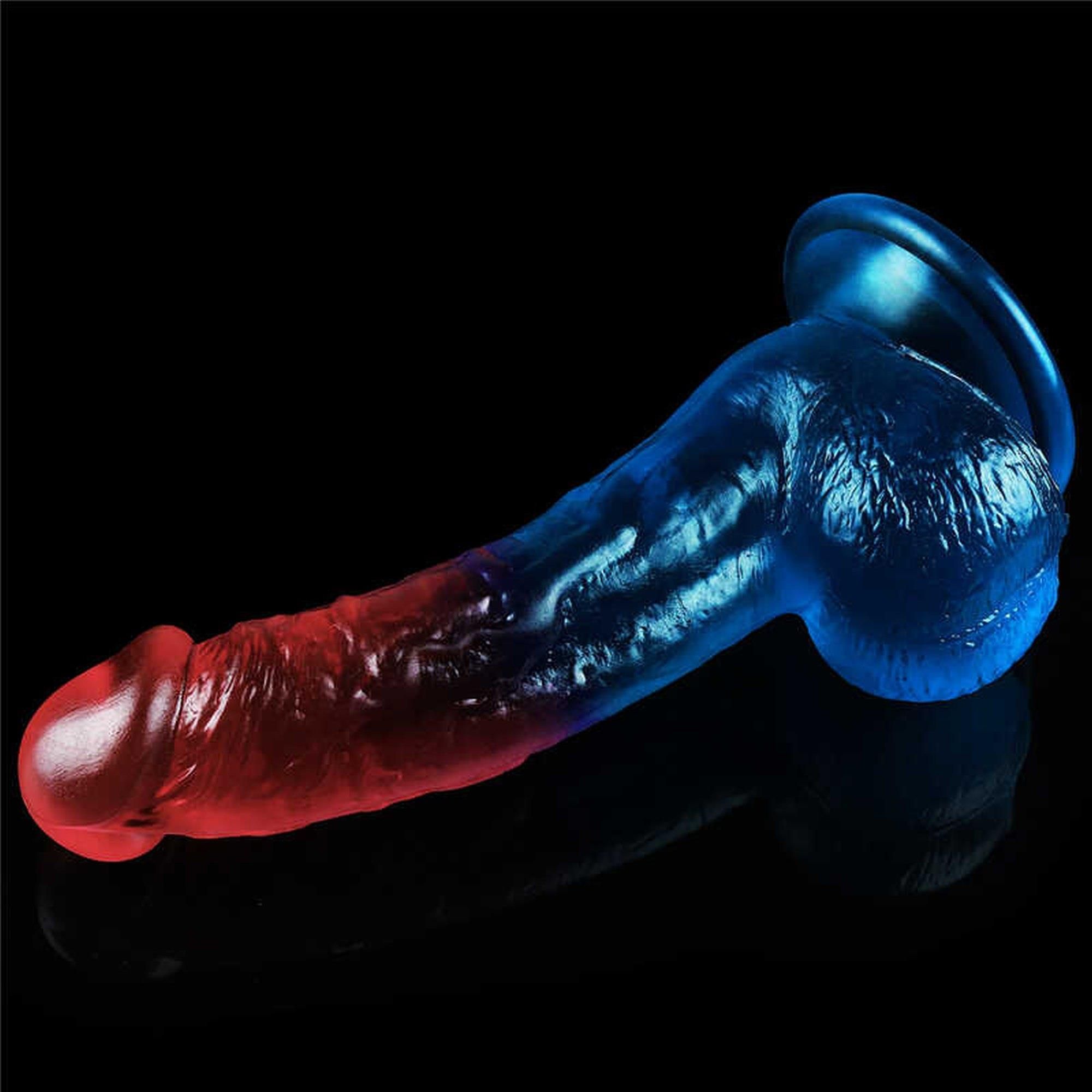 Dildo LoveToy Dazzle Studs 8", 20 cm (multi)