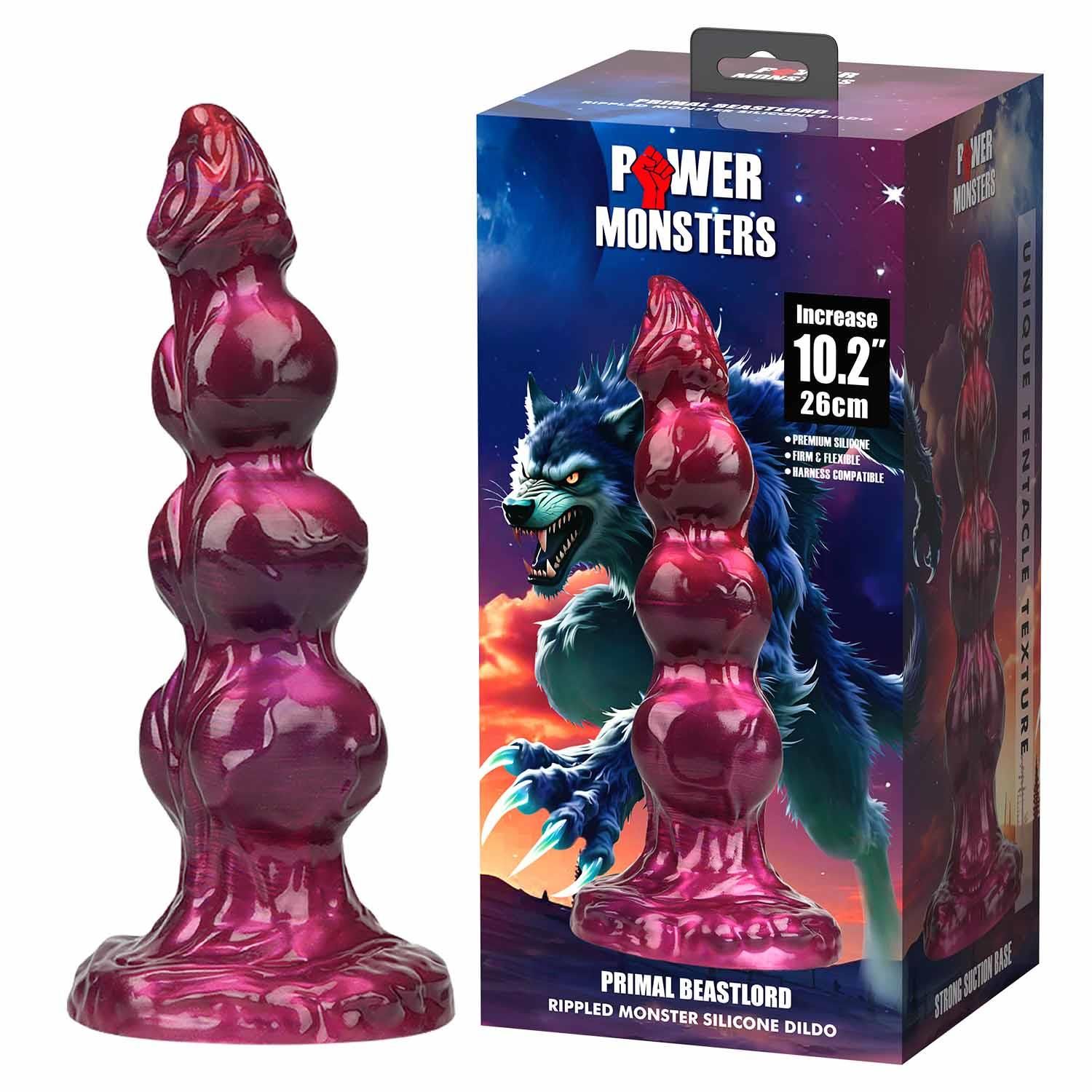 Фаллоимитатор Power Monsters Primal Beastlord, 26 см (мульти)