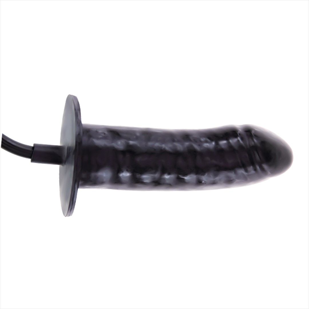 Анальний розширювач Baile Bigger Joy Inflatable Penis, 16 см (чорний)