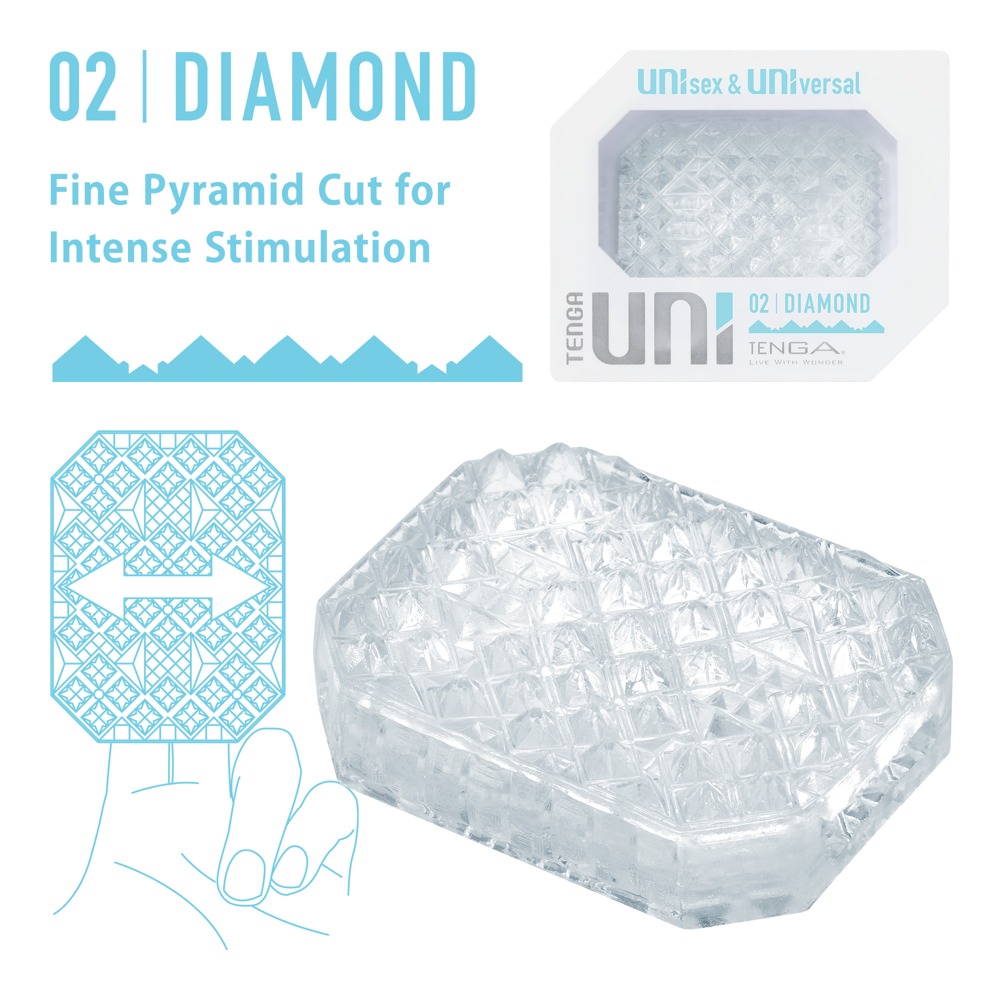 Мастурбатор Tenga Uni 02 Diamond (прозрачный)