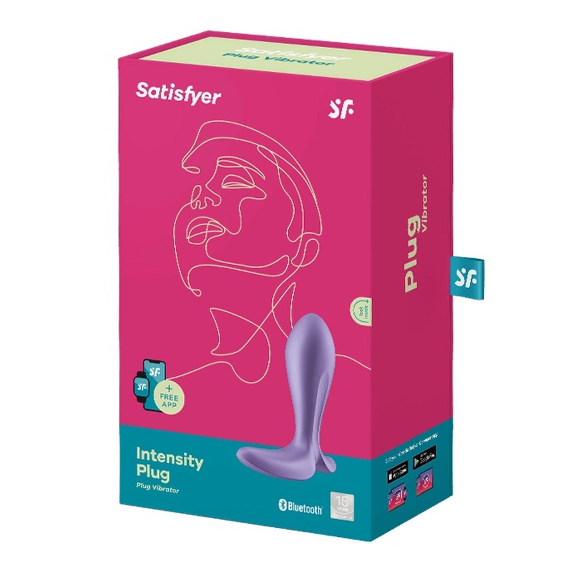 Анальна пробка з вібрацією Satisfyer Intensity Plug, 11,3 см (фіолетовий)