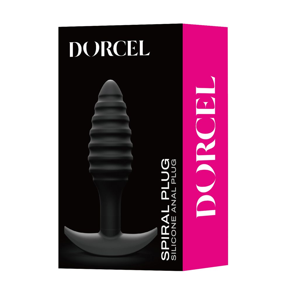 Анальна пробка Dorcel Spiral Plug, 10,6 см (чорний)