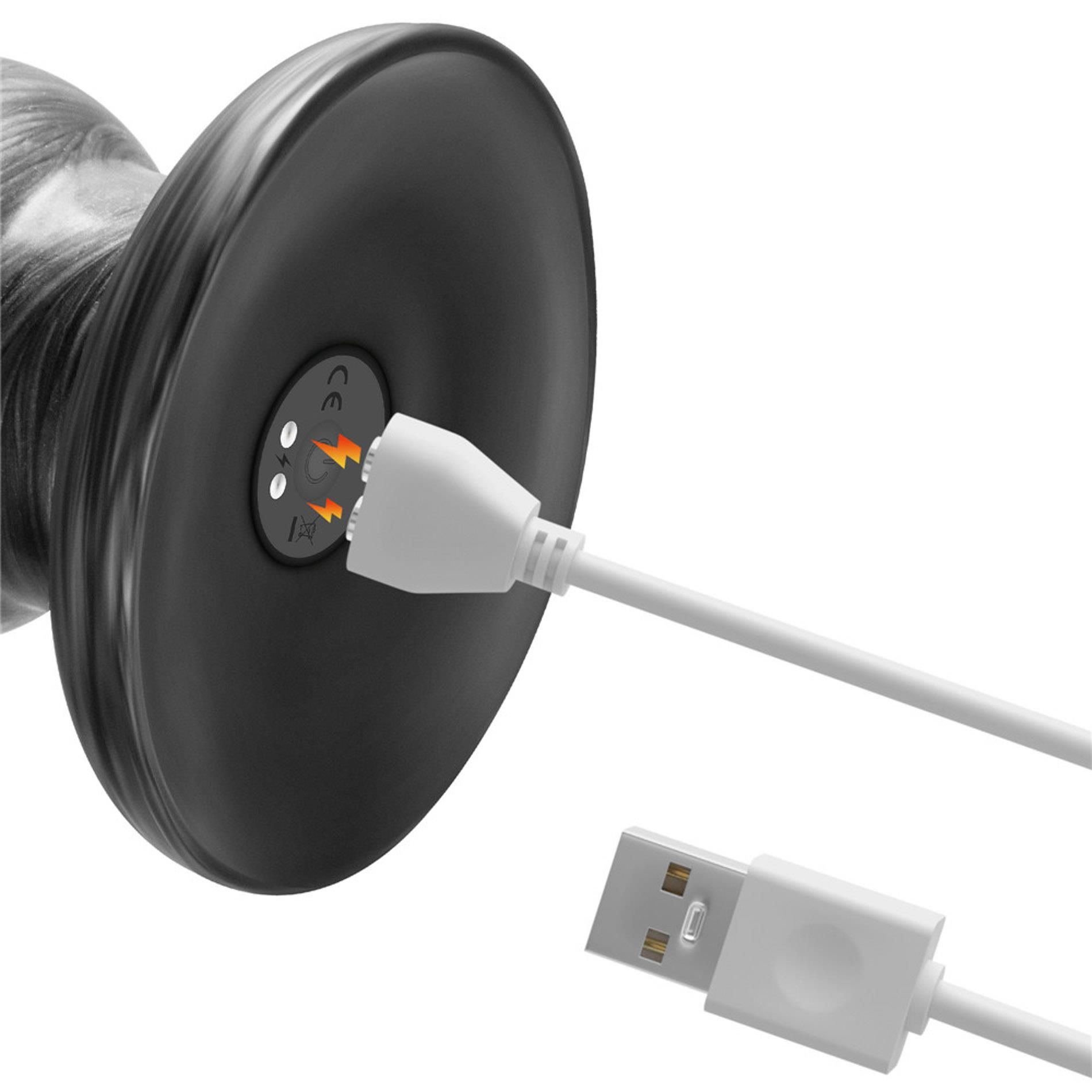 Вибратор King Sized Vibrating Vibrax Slider 12.5", 32.3 см (серый)
