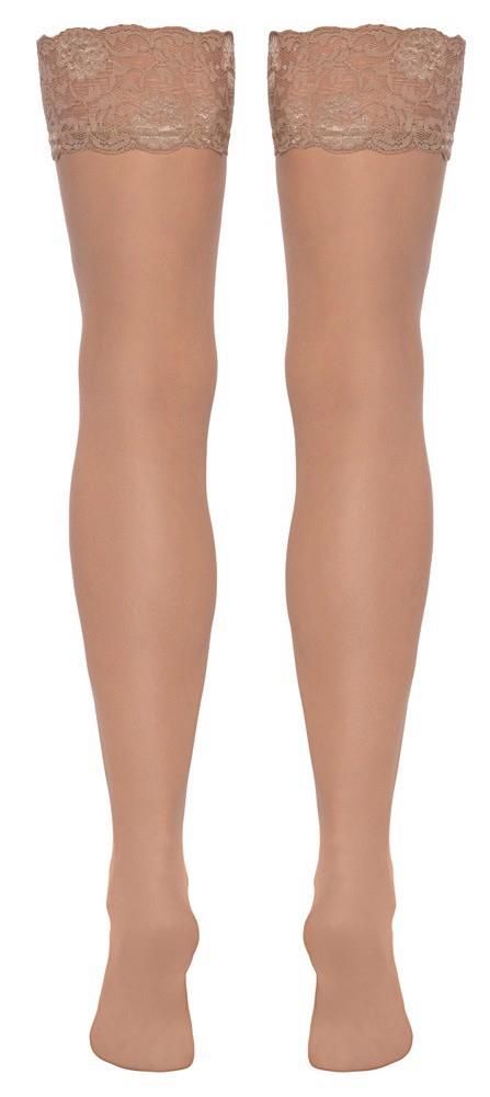 Чулки Cottelli Legwear Anclipsen, M (бежевый)